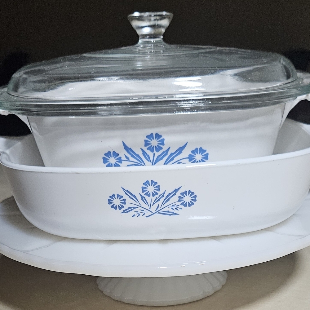 Corningware Cornflower Casseroles